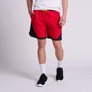 Russell Athletic Mens Medium Ripstop Woven 8 Inch Basketball Short Red $35 2140